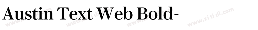 Austin Text Web Bold字体转换